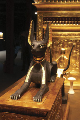 Anubis - black statue of a jackal