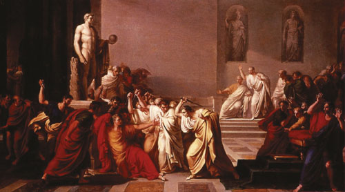 Vincenzo Camuccini, "Morte di Cesare", 1798,