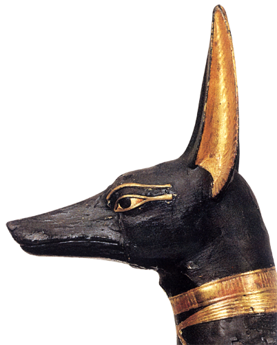 Bog Anubis s glavom šakala bio je čuvar i zaštitnik mrtvih.