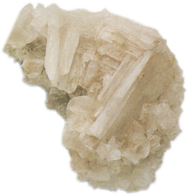 Kamena sol (Halit) - inače kockastog oblika, kod ovog primjerka stranice ne rastu ravnomjerno.